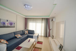 Апартаменты в Euro Residence 16 1+1 54.35 м2 гостиная