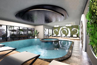 Ruby Twins Residence крытый бассейн